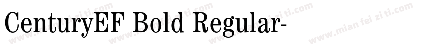 CenturyEF Bold Regular字体转换